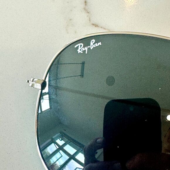 Ray-Ban Large Aviator II Silver Frame / G-15 Lenses Sunglasses - New w Case - Picture 4 of 8
